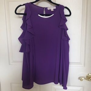 Michael Kors M Cold Shoulder with Ruffles